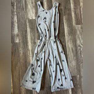 Joah Love Heart Print Girls Romper Size 12